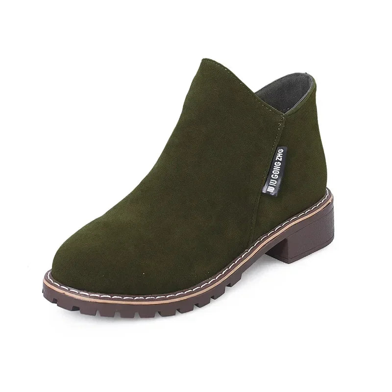 Street-wave Suede Ankle Boots For Modern Women Versatile Elegant Fall Winter 2024 Must-Have