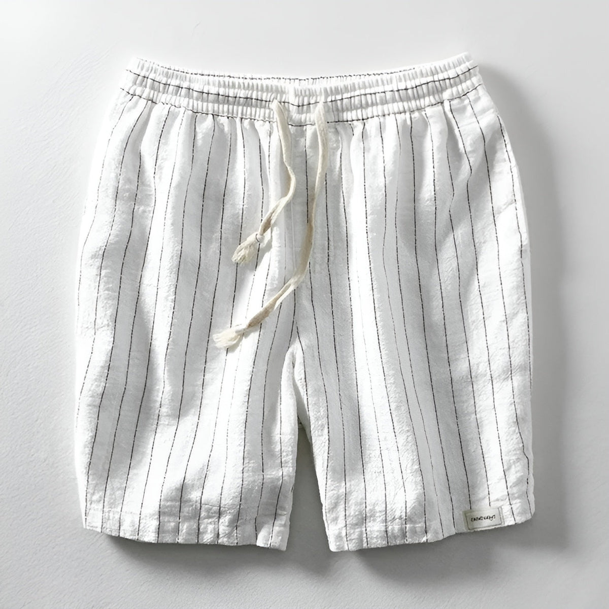 Barcelona Cotton Linen Shorts for Men Breathable Summer Wear with Adjustable Drawstring Waist