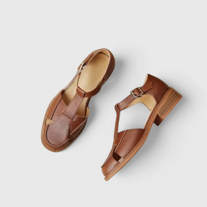 Women's Mary Jane Sandals with Classic Design and Adjustable Strap