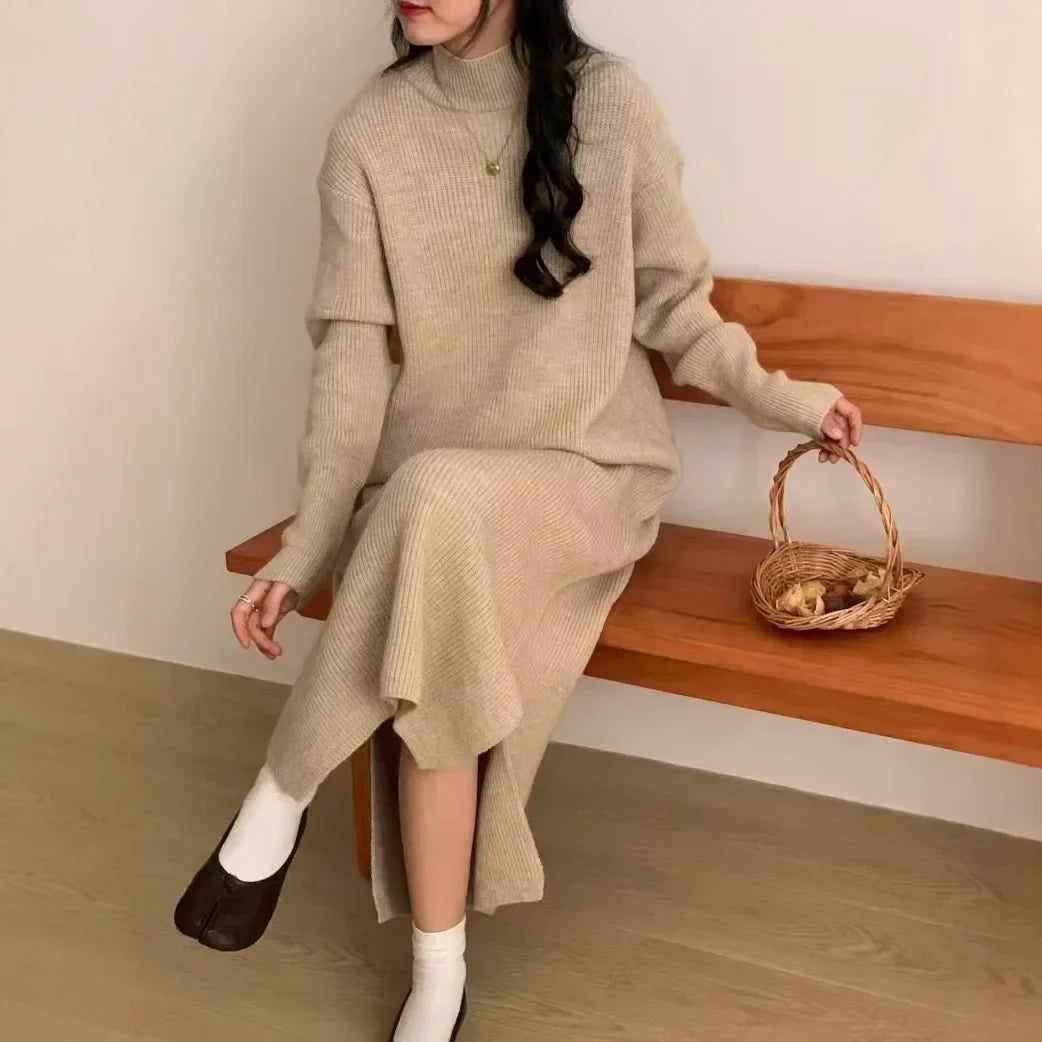 Street-Wave Mila Cozy Sweater Dress For Women Warm And Effortless Style