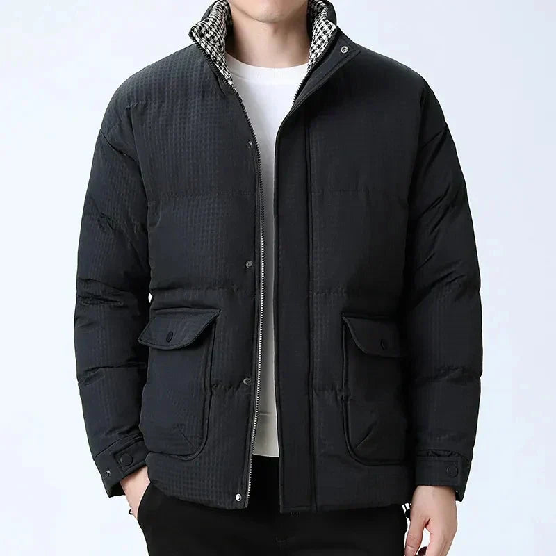 Street Wave Puffer Coat For Men Premium Warmth Quilted Winter Jacket With Modern Fit