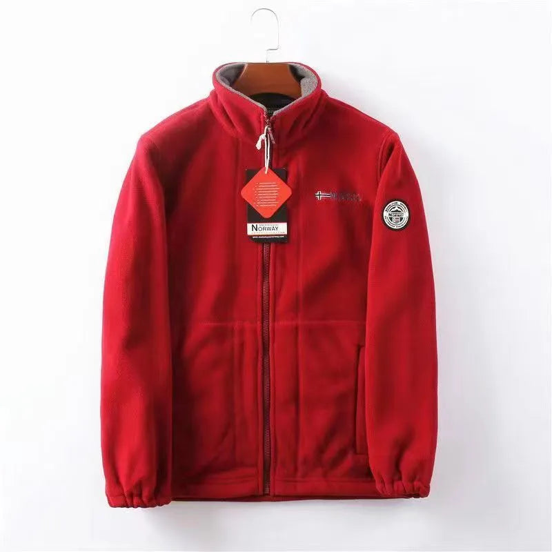 Street Wave Charles Norwegian Velvet Jacket For Men Cozy Cotton Poly Blend Versatile Everyday Outerwear