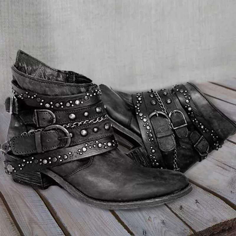 Streetwave Orthopedic Womens Boots All Day Comfort With Arch Support Stylish Studded