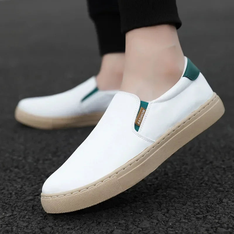 Street Wave ChillFlex Ice Silk Canvas Shoes For Men Breathable Slip On Comfort Modern Casual