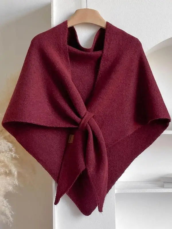 Isabella Soft Winter Knit Shawl Street Wave For Women Effortless Chic