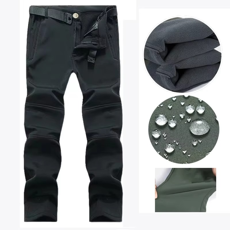 Mens SoftShell Waterproof Fleece Jacket For Hiking Camping And Winter Adventures Thermal Insulated Outerwear