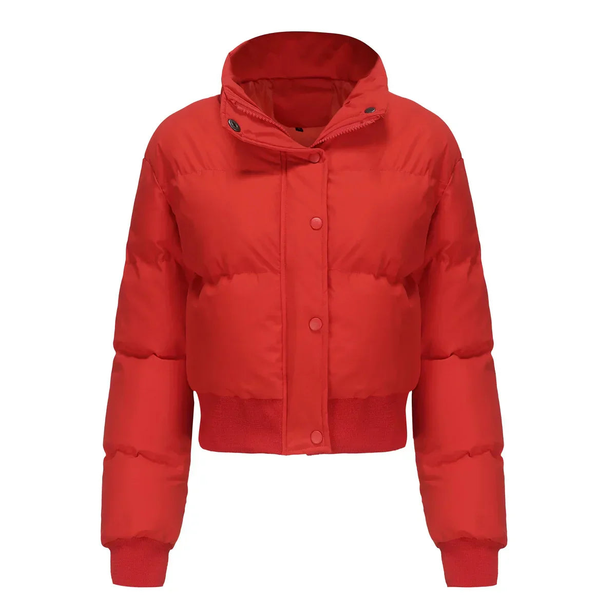 Street-Wave Winter Crop Puffer Jacket For Women Warm Insulated Comfort Fit In Cold Weather