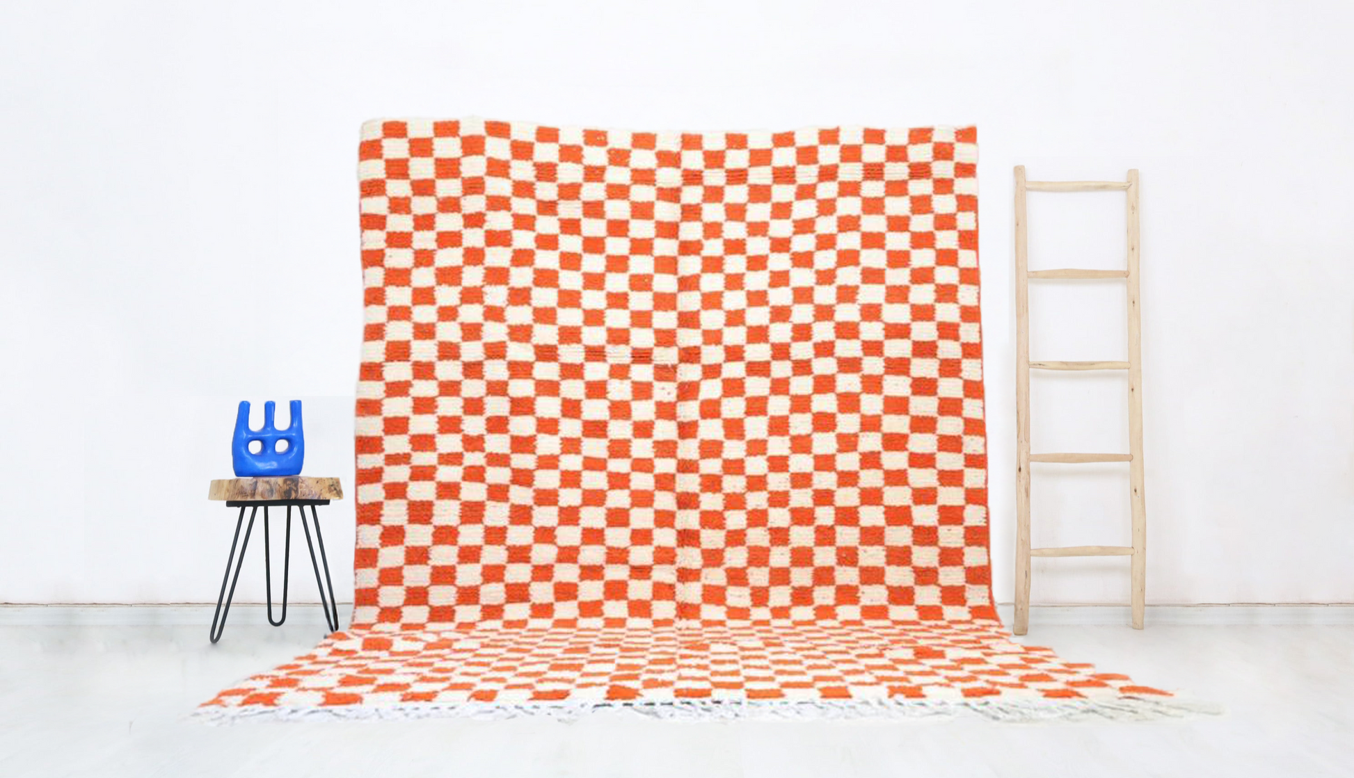 Sekkura Moroccan Checkered Rug 7'7" x 9'6" - Street-Wave