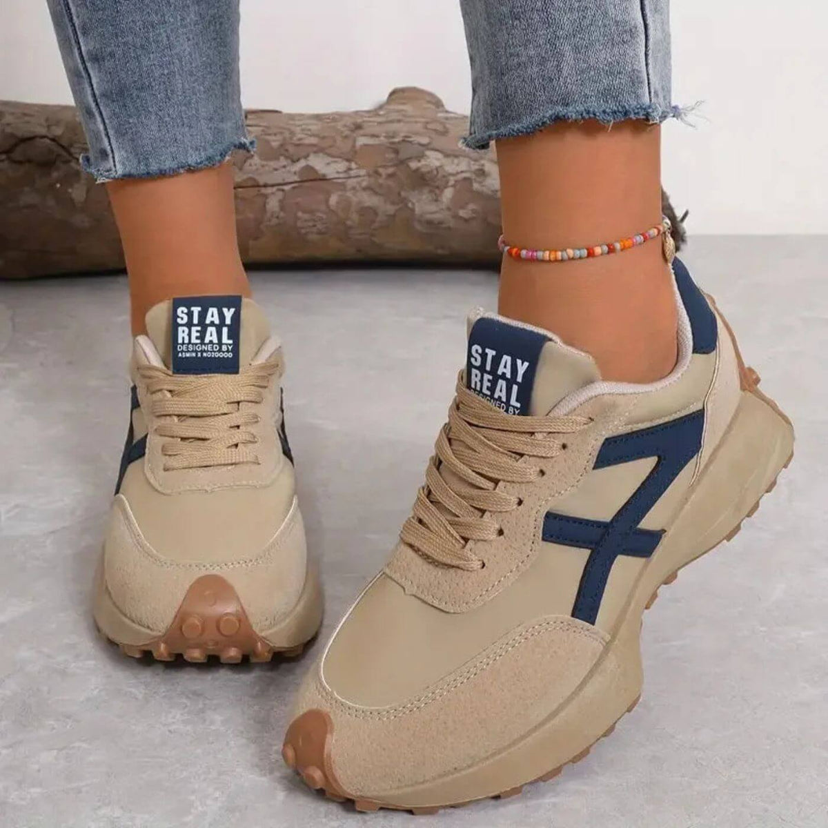 Women's Slip-Resistant Sneakers with Breathable Design and Lightweight Construction