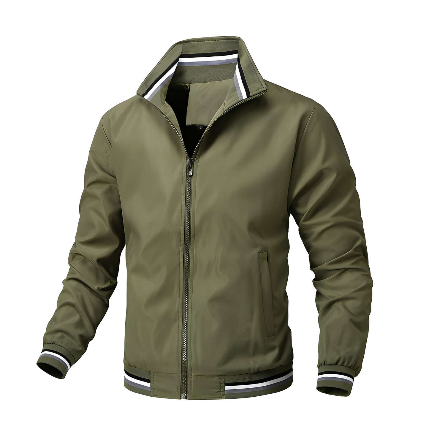 Street-Wave Men's Lightweight Windproof Jacket With Breathable Comfort And Modern Fit