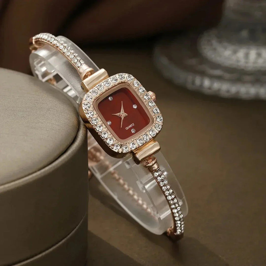 Waylynn Crystal Bracelet Watch For Women With Luxurious Crystal Accents