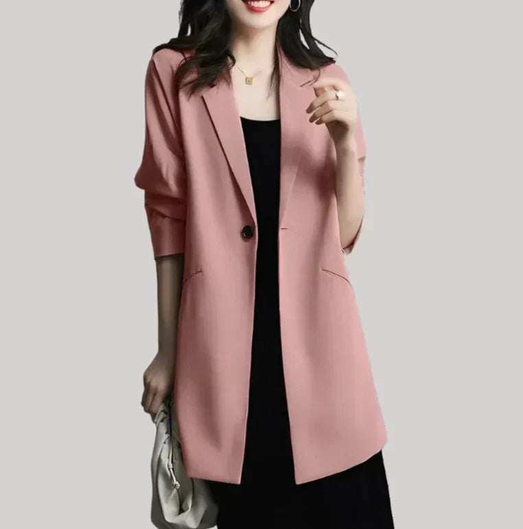 Street Wave Ladies Blazer Effortless Chic Longline Jacket For Modern Everyday Style