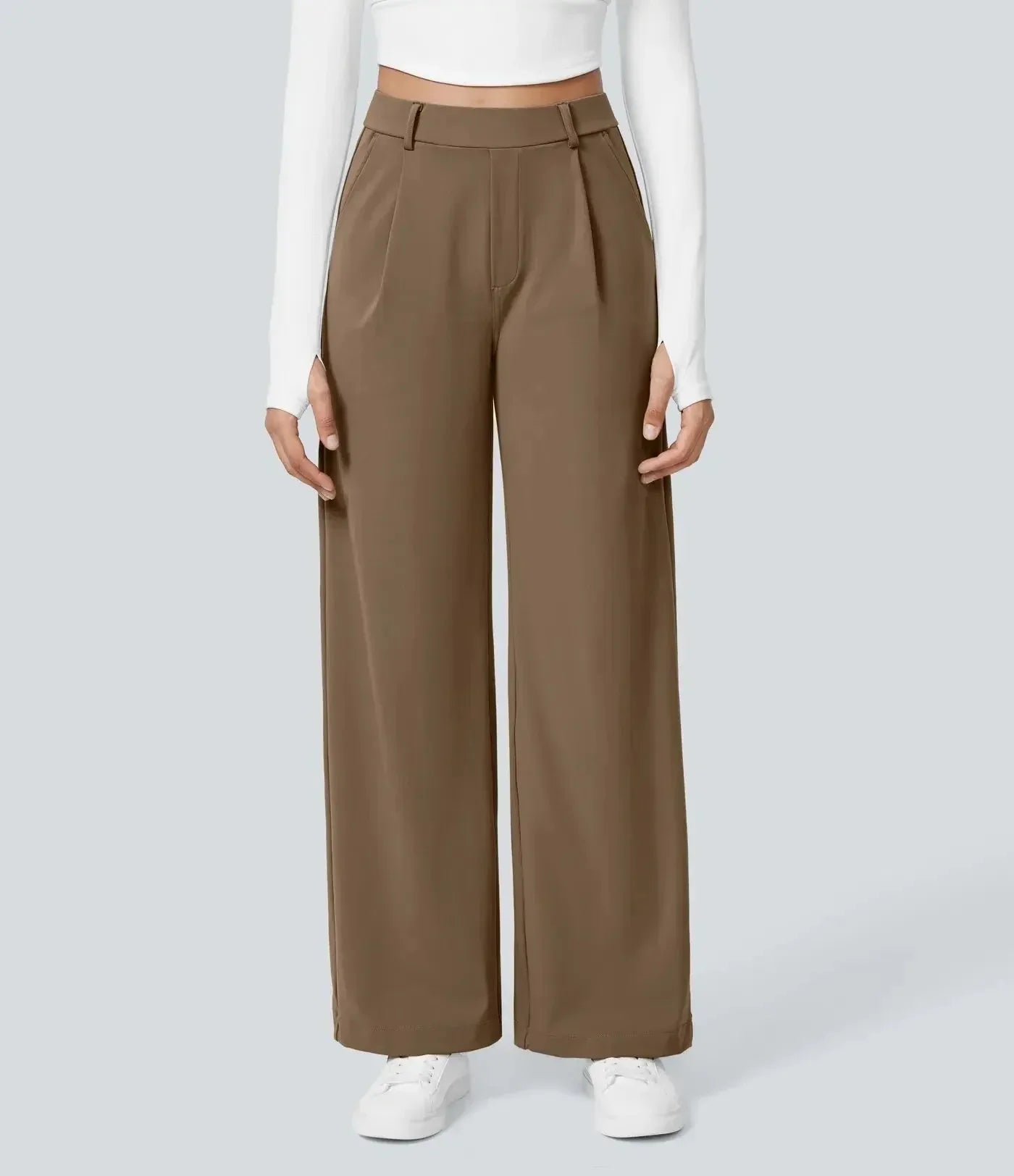 Donna Wide Leg Trousers Street-Wave For Modern Professionals Versatile