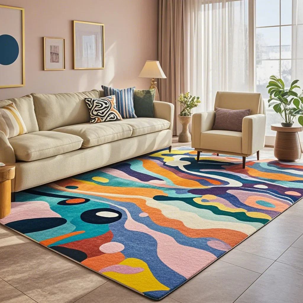 Dopamine Velvet Rug Dirt Resistant Washable Eprolo For Home