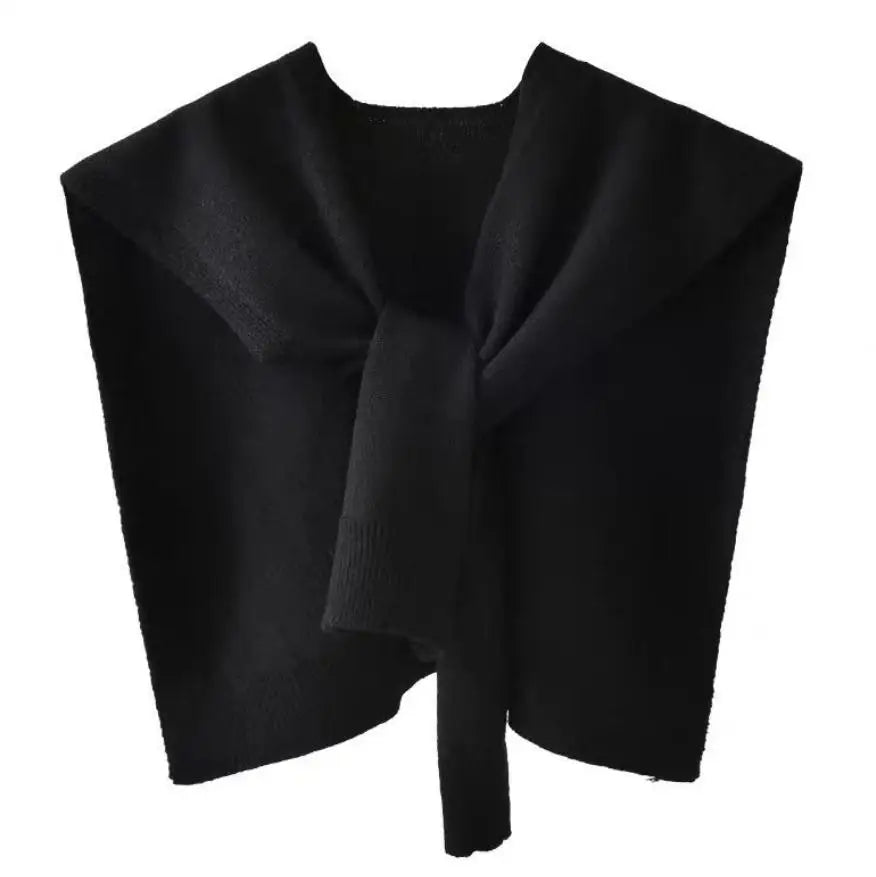 Street-Wave Knitted Scarf Wrap For Women Effortless Warmth And Refined Texture