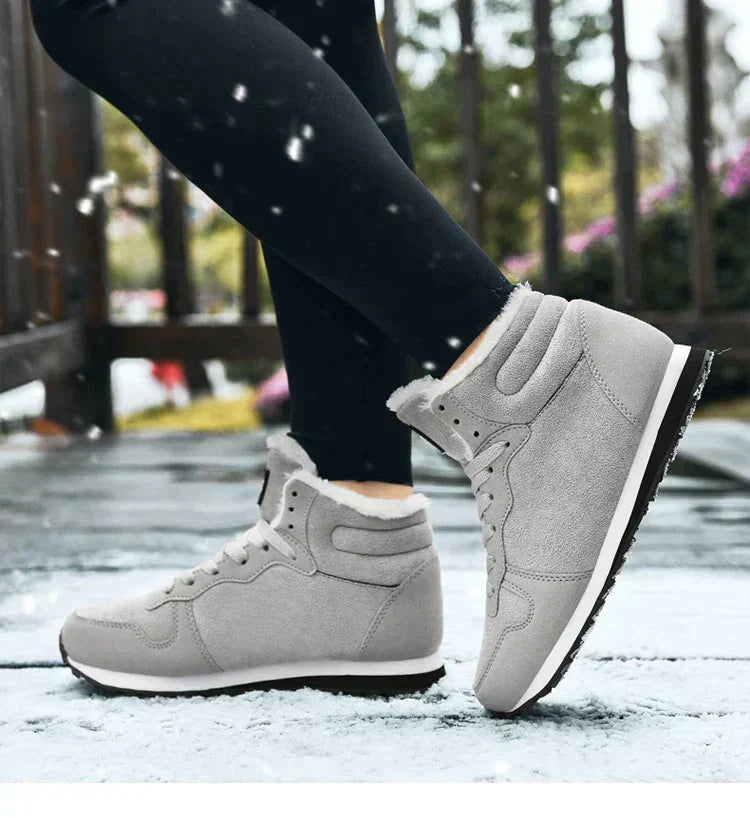 Street-Wave Winter Boots For Women With Warm Fleece Lining And Rugged Sole For Cold Weather