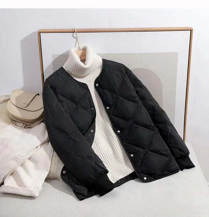 Street Wave Womens Autumn Winter Jacket Warm And Trendy Easy Care Coat For Fashion Forward Women
