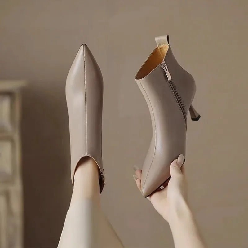 Women's Kitten Heel Boots with Sleek Design and Stylish Look
