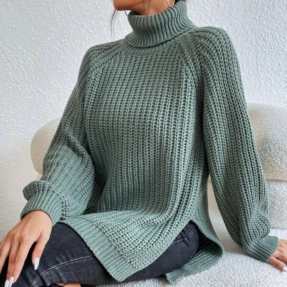Streetwave Veronika Cozy Black Turtleneck Sweater For Women Soft Warm Knit Essential