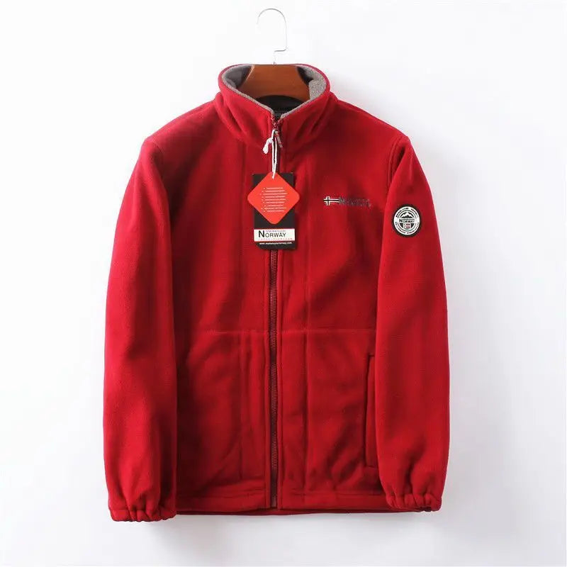 Street-Wave Men Fleece Jacket Winter Warmth And Nordic Outdoor Style For Adventurers