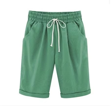 Women's High Waist Casual Harem Capris Pants