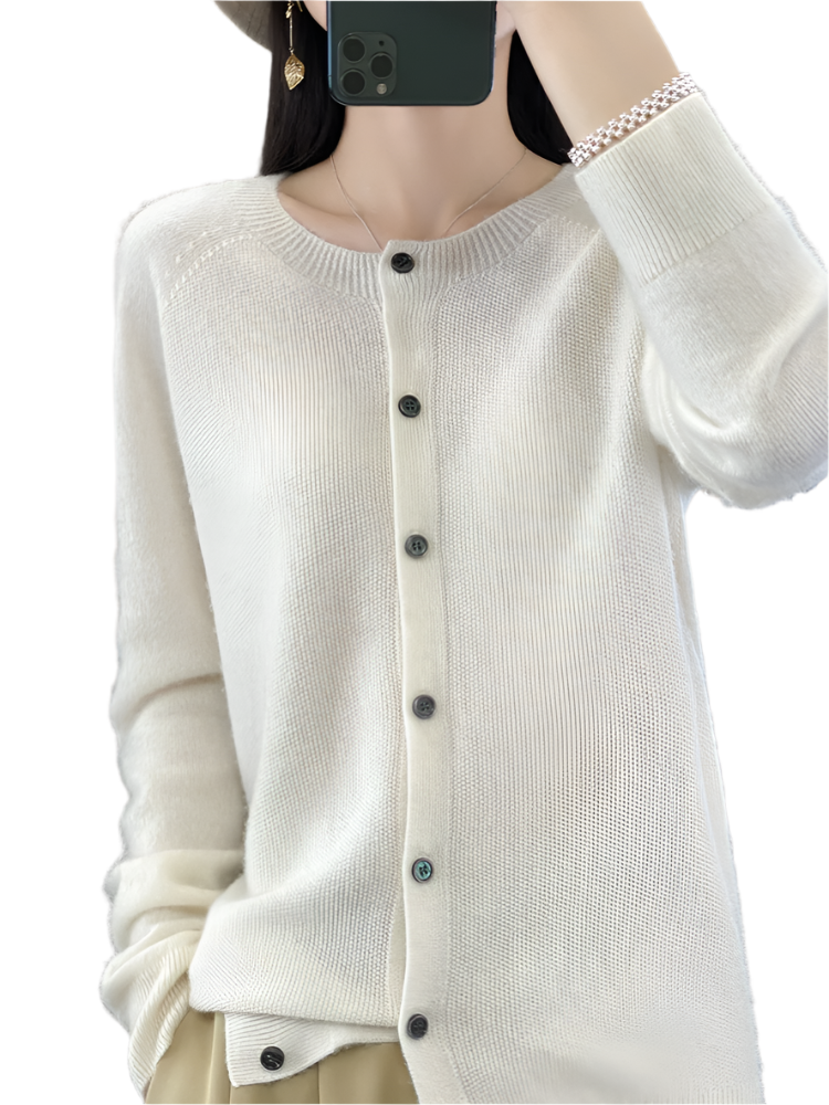 Street-Wave Women Knit Cardigan Jacket Warm Cozy Premium Materials Button Front Winter Essential