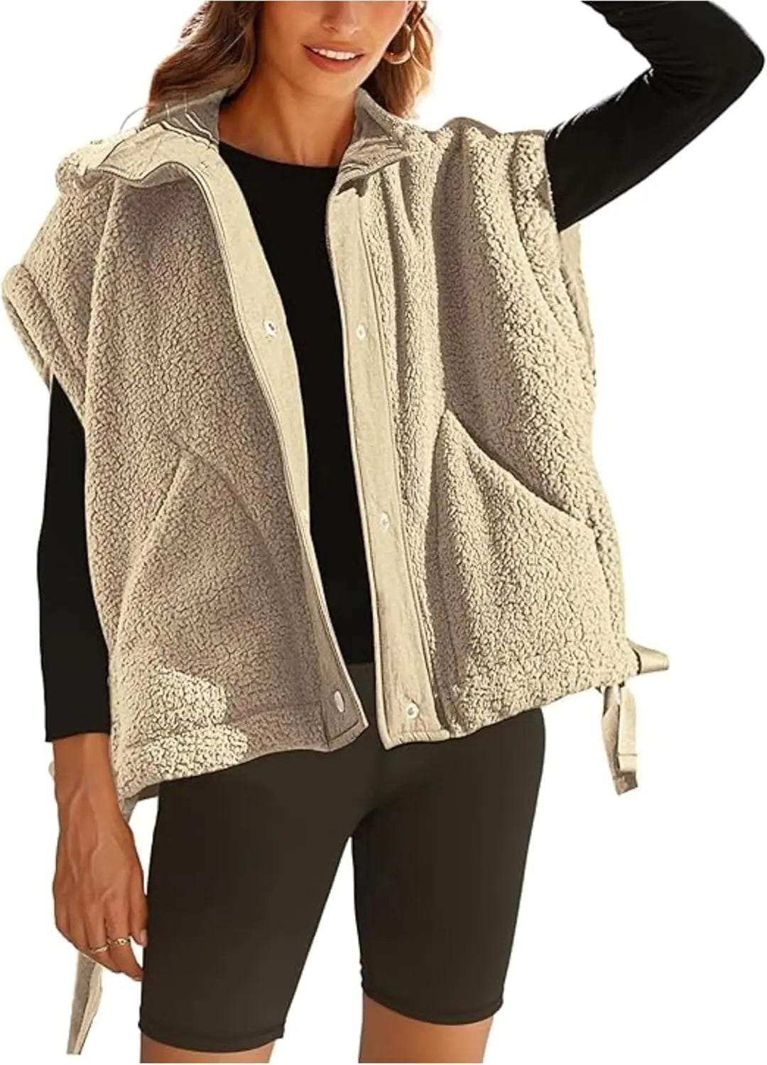 Street-Wave Michelle Sherpa Jacket Unisex Warm Layering Essential