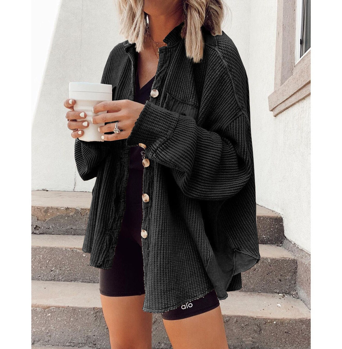Street-wave Knit Summer Coat For Women Lightweight Cozy Layering Piece Premium Quality Everyday Essential