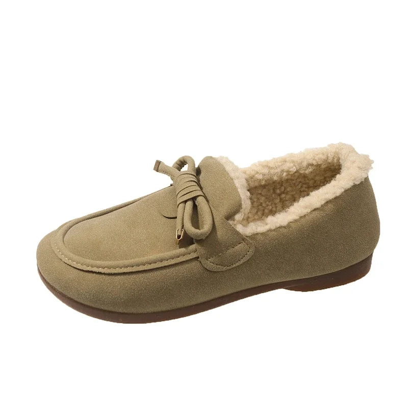 Luthrae Cozy Warm Womens Winter Shoes With Flat Sole For Everyday Comfort And Versatile Style