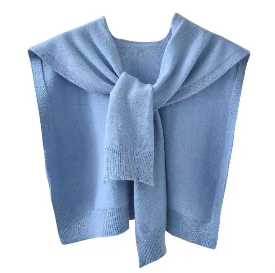 Street-Wave Knitted Scarf Wrap For Women Effortless Warmth And Refined Texture