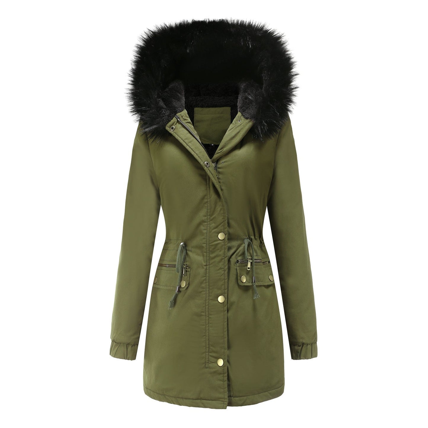 Streetwave Womens Parka With Fur Trim Hood Chic Warm Winter Coat For Women AllWeather