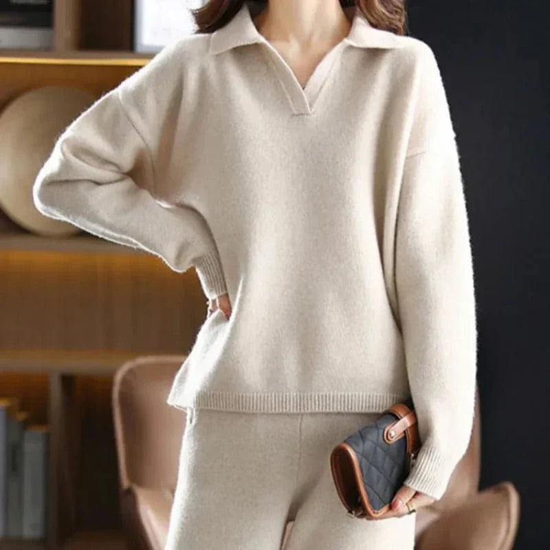 Street-Wave Womens Winter Two Piece Lounge Outfit Set Cozy Warmth and Comfort