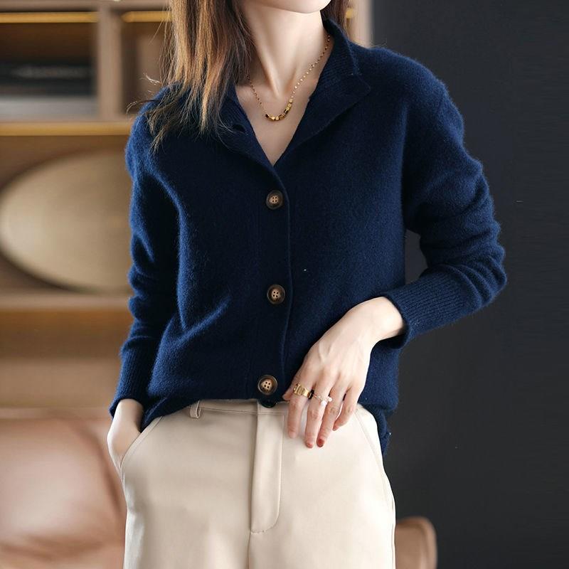 Street-wave Womens Warm Cardigan Vest Cozy Knit For Everyday Elegance And Comfort