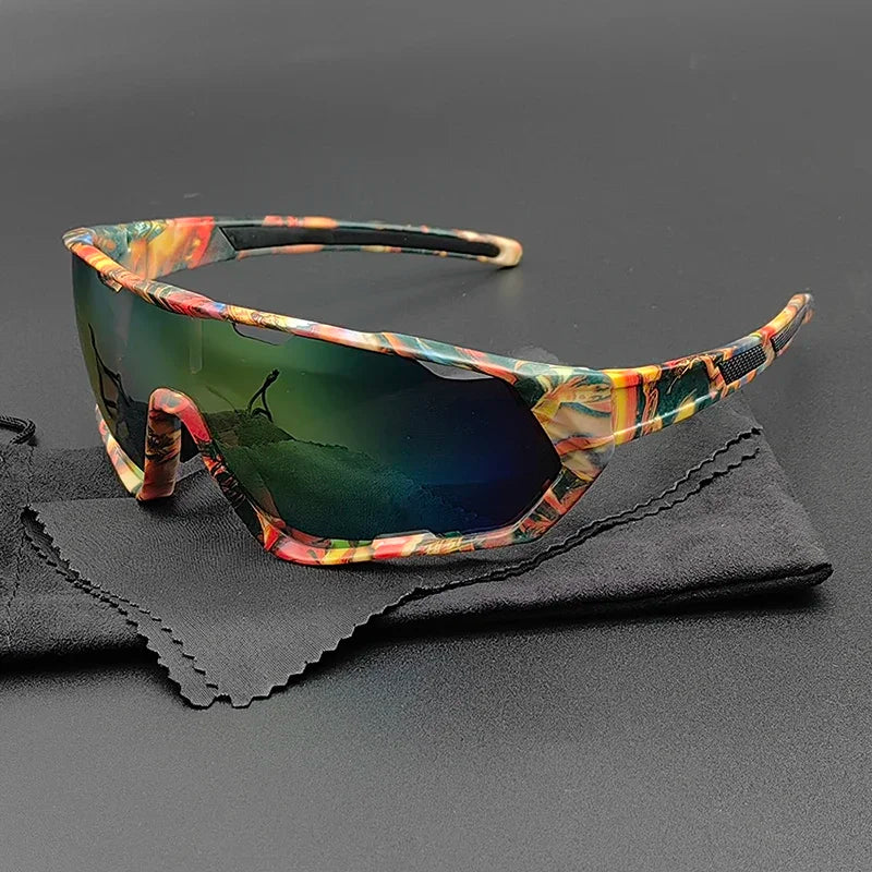Street-Wave Peak View Sunglasses - Durable Polycarbonate Lenses For Outdoor Enthusiasts With Non-Slip Nose Pad