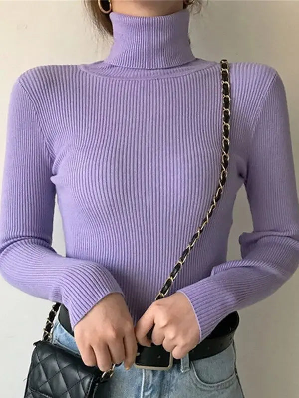 Street Wave Ribbed Knit Pullover Unisex Essential for Timeless Comfort and Effortless Style