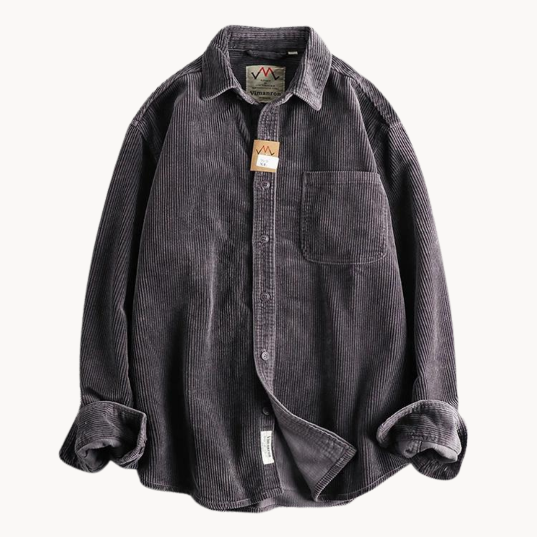Street Wave Mens Corduroy Shirt For Everyday Comfort