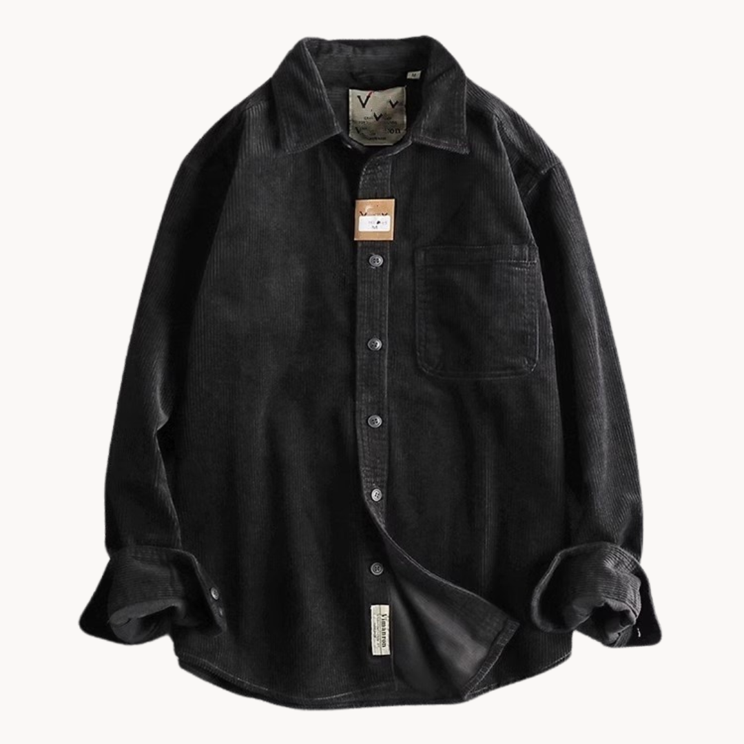 Street Wave Mens Corduroy Shirt For Everyday Comfort