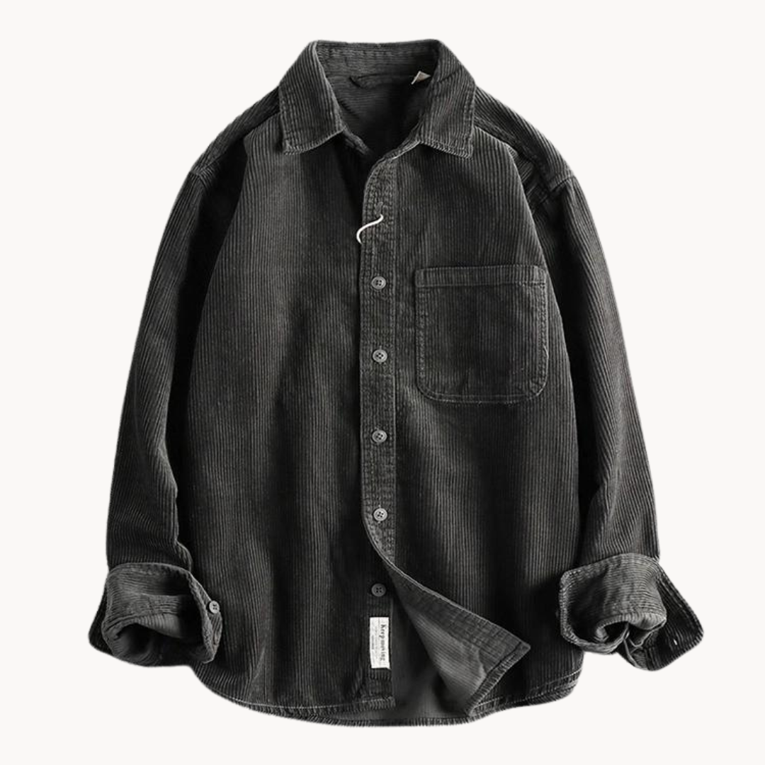 Street Wave Mens Corduroy Shirt For Everyday Comfort