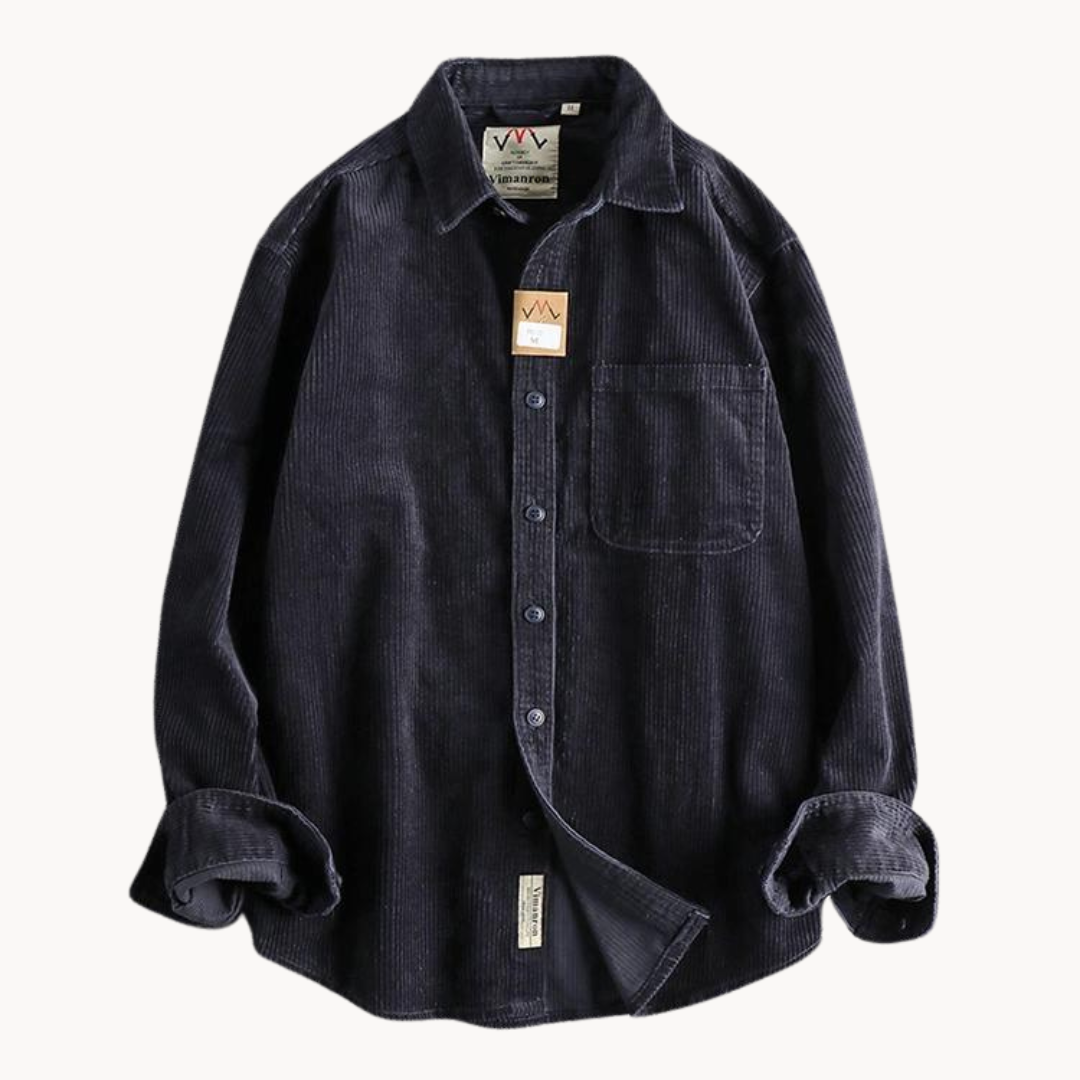 Street Wave Mens Corduroy Shirt For Everyday Comfort