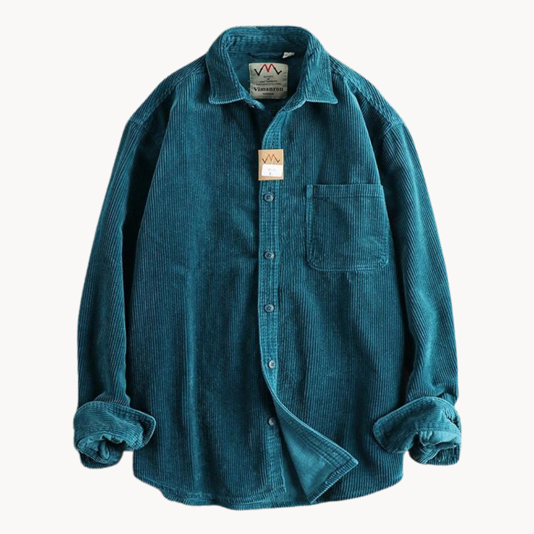 Street Wave Mens Corduroy Shirt For Everyday Comfort