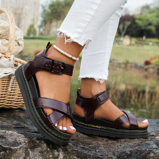 Orthopedic Sandals NORA by Street Wave For Women On The Go All Day Comfort Arch Support And Shock Absorption