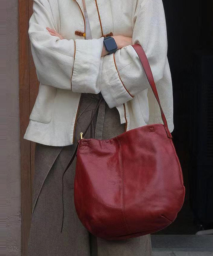 Sacs à bandoulière en cuir de mûrier simples de grande capacité - Street-Wave