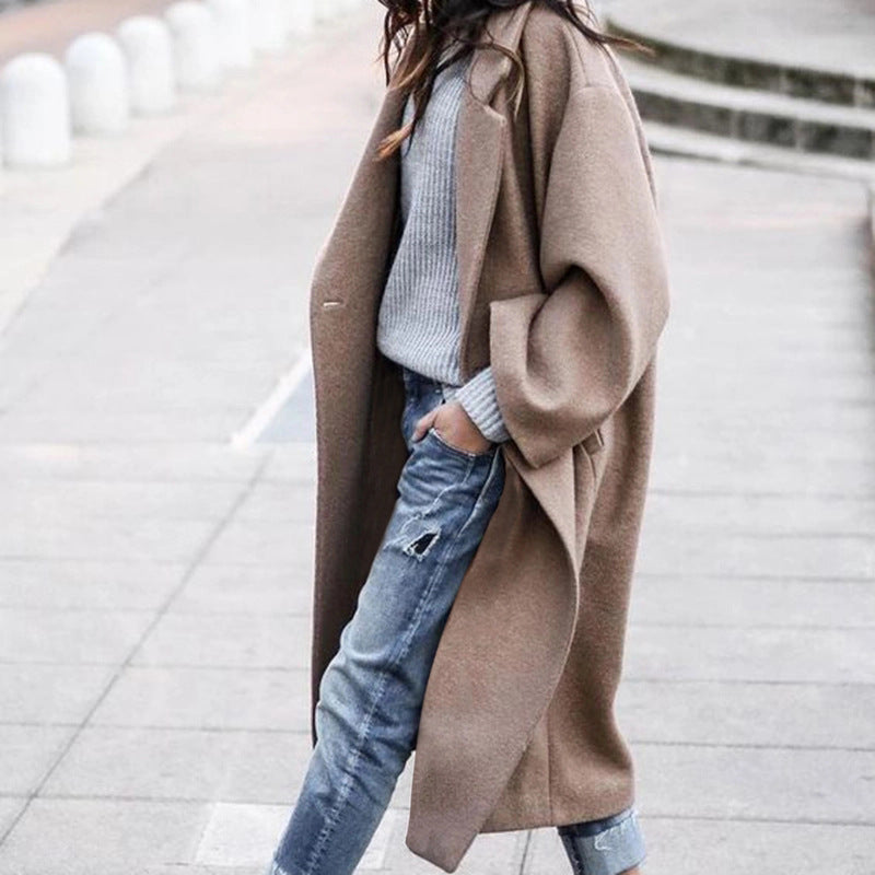 Street-wave Wool Coat For Women Premium Warmth And Chic Comfort Versatile Winter Statement