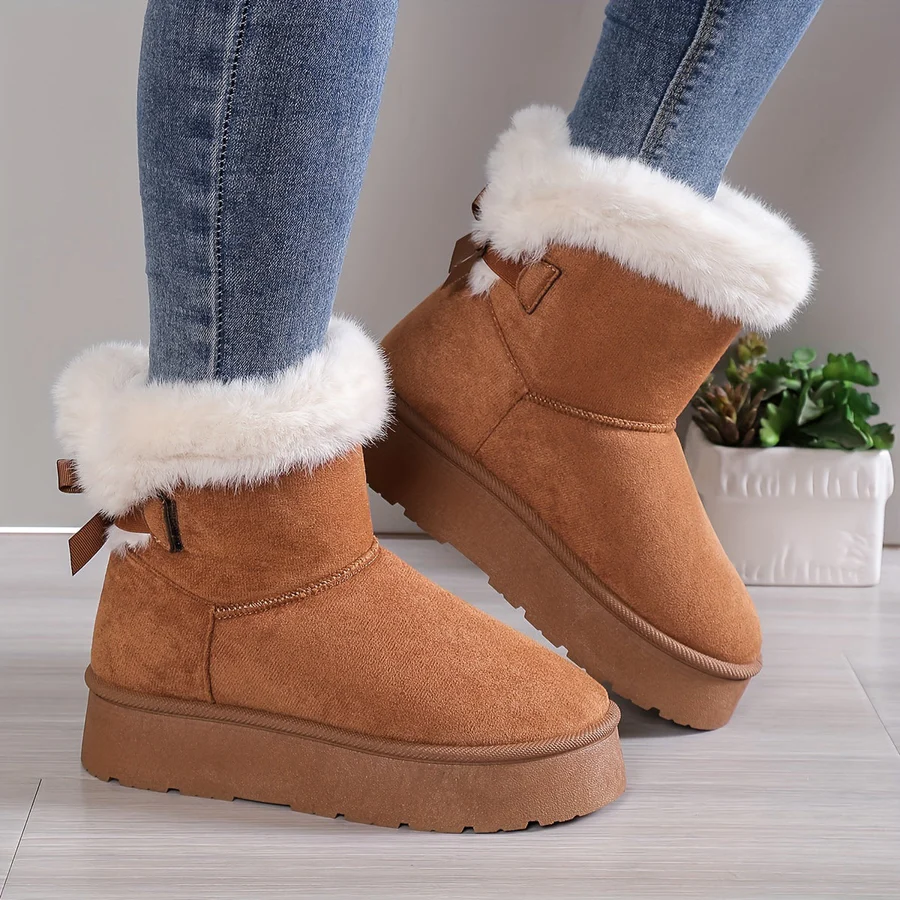 Slip On Winter Boots For Women Street Wave Warmth And Effortless Comfort