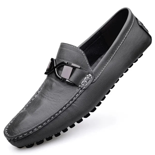LuxeStride Italian Leather Loafers For Men Premium Handcrafted Comfort And Style