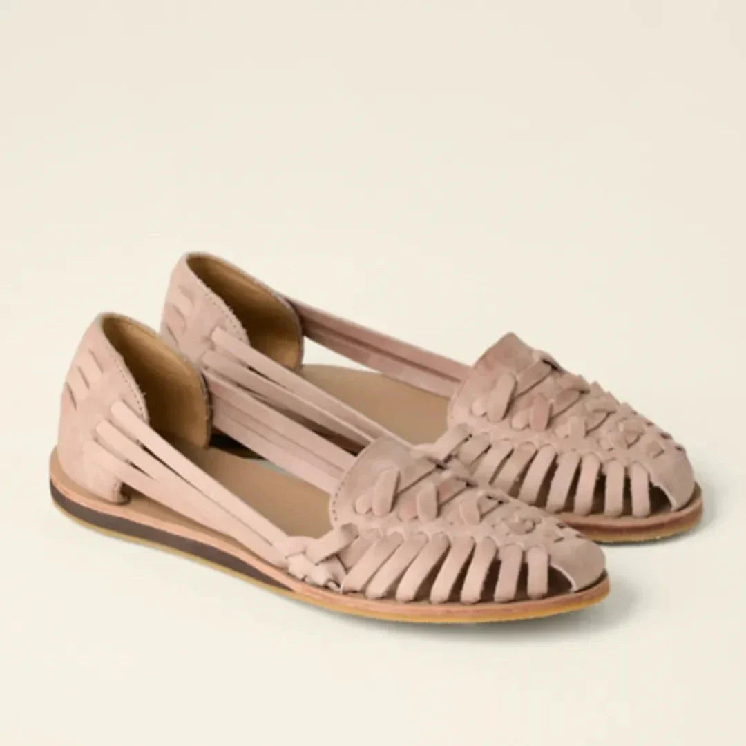 Solara Closed Toe Woven Flats Waylynn Women Breathable