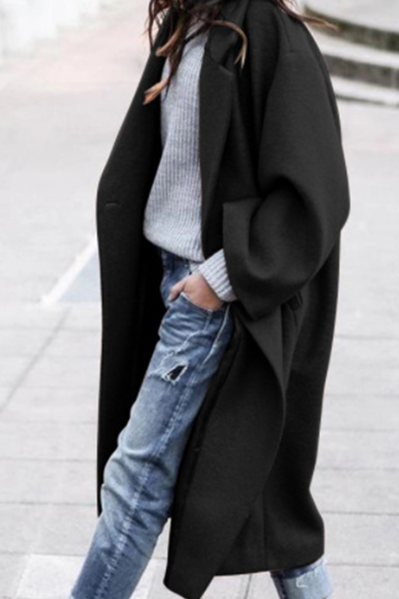 Street-Wave Cozy Wool Coat For Women, Playful Style With Elegant Comfort And Warmth