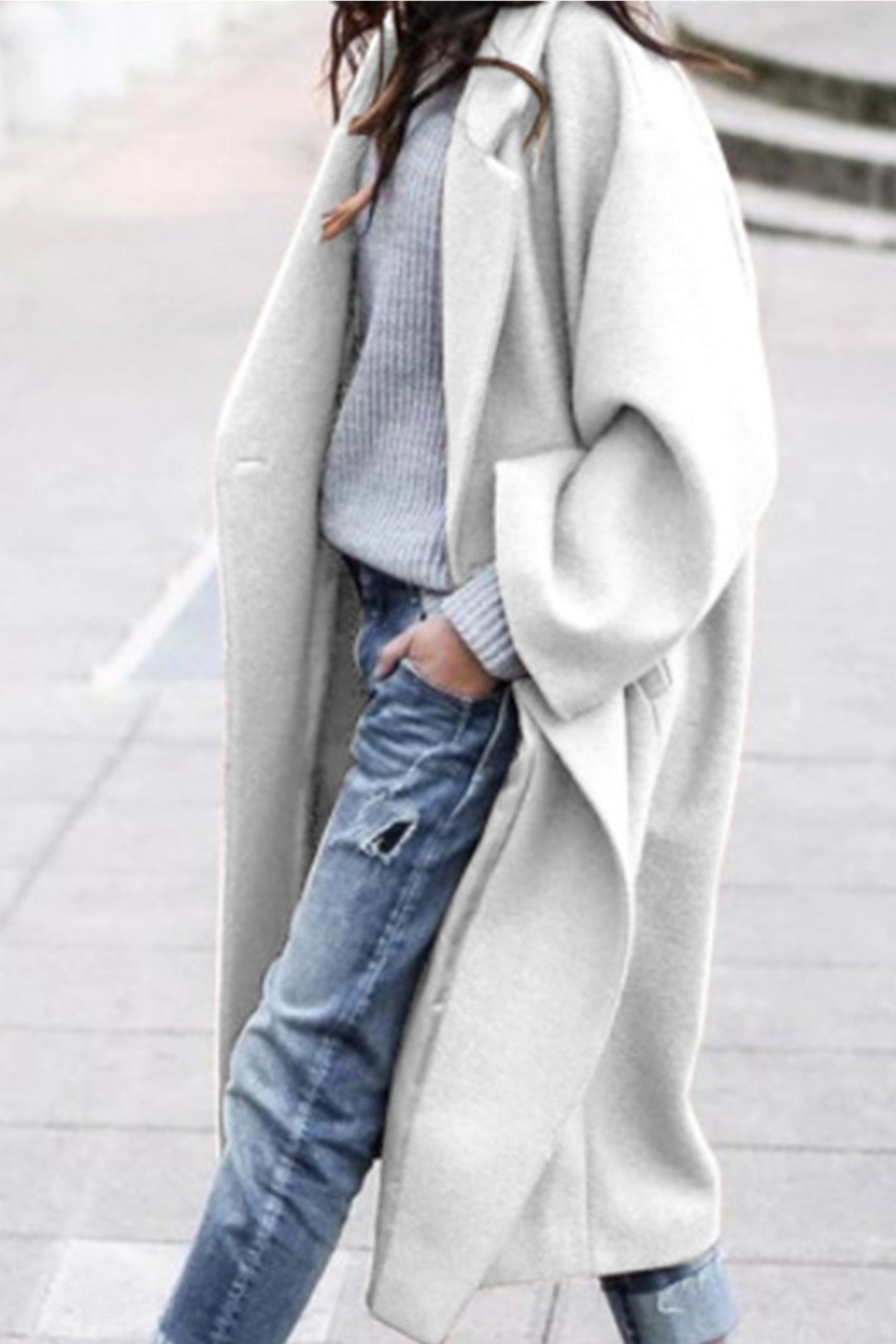 Street-Wave Cozy Wool Coat For Women, Playful Style With Elegant Comfort And Warmth