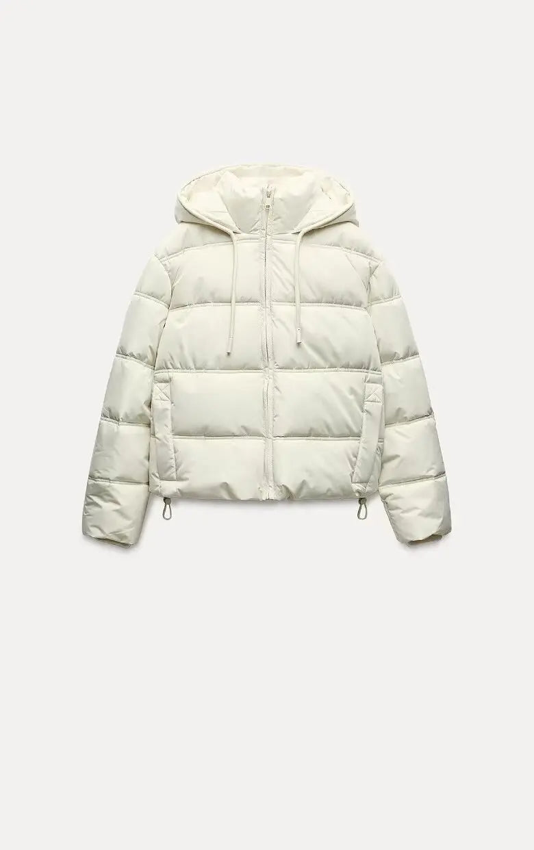 Street Wave Women's Lightweight Quilted Puffer Jacket With Hood For Warm Everyday Style