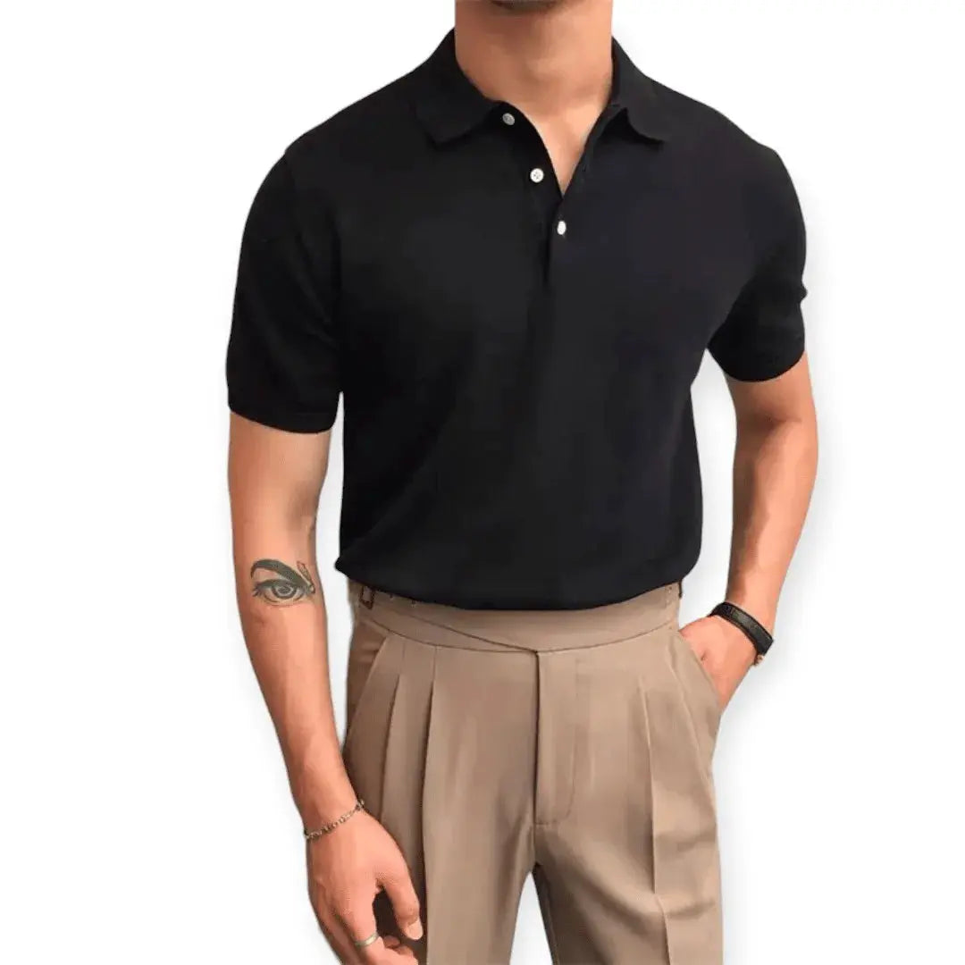 Stepháne Parker Comfort Polo Shirt For Men By Street-Wave Soft Cotton Blend With Classic Collar Casual Everyday Wear